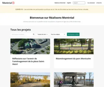 Realisonsmtl.ca(Réalisons) Screenshot