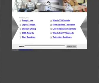 Reality-TV-Fan.com(The Leading Reality TV Fan Site on the Net) Screenshot