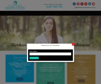 Realitybasedmindfulness.com.au(Outdoor Mindfulness Training Melbourne) Screenshot
