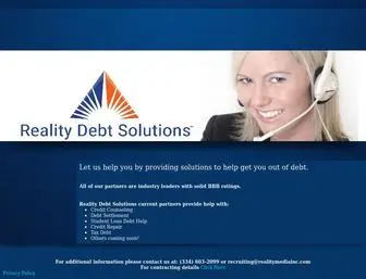 Realitydebtsolutions.com(Reality Debt Solutions) Screenshot