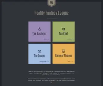 Realityfantasyleague.com(Reality Fantasy League) Screenshot