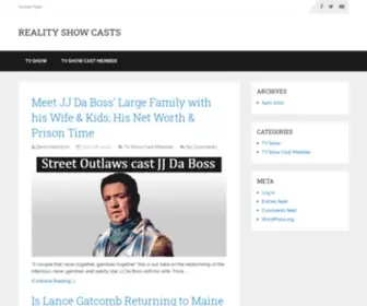 Realityshowcasts.com(Reality Show Casts) Screenshot
