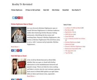 Realitytvrevisited.com(Reality Tv Revisited) Screenshot