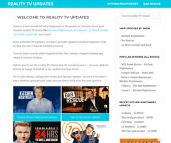 Realitytvupdates.com(Reality TV Updates) Screenshot
