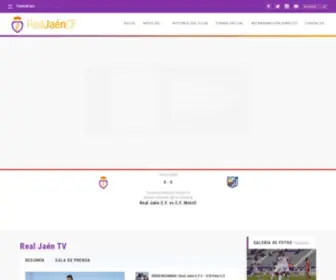 Realjaen.com(Real Jaén CF) Screenshot