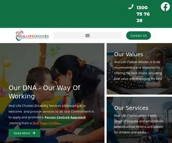 Reallifechoices.com.au(Disability Care Service Foster Care) Screenshot
