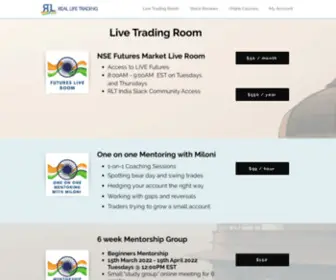 Reallifetrading.in(Miloni Kamdar) Screenshot