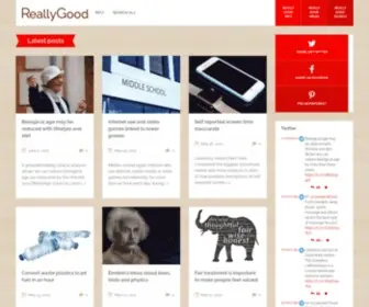 Reallygood.com(Was created to share what) Screenshot