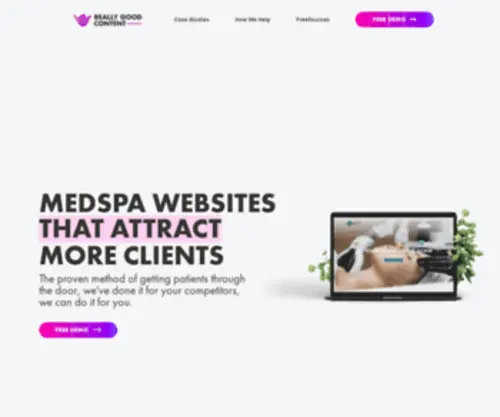 Reallygoodcontent.com(Medspa Websites That Attract New Patients) Screenshot