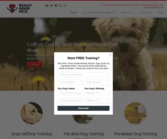 Reallygoodpets.com(Dog training in Norman) Screenshot