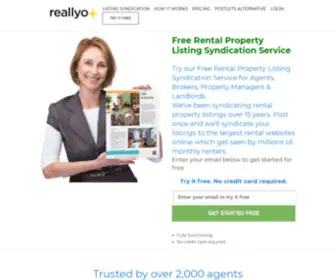 Reallyo.com(Rental Marketing Software & Tools) Screenshot