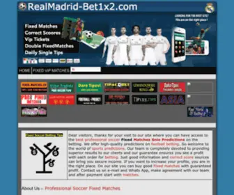Realmadrid-Bet1X2.com Screenshot