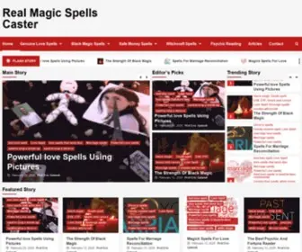 Realmagicspellscaster.com Screenshot