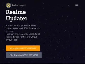 Realmeupdater.com(Realme Updater) Screenshot