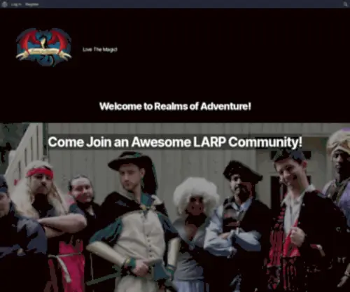 Realmsofadventure.net(Live The Magic) Screenshot