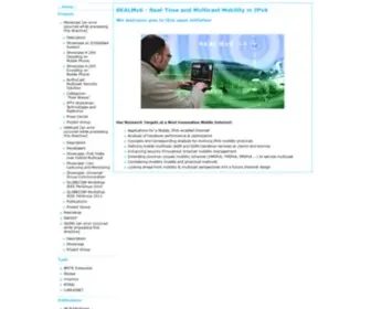 Realmv6.org(Real-Time and Multicast Mobility in IPv6) Screenshot