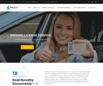 Realnoveltydocs.com(Buy Real Fake Documents Online) Screenshot