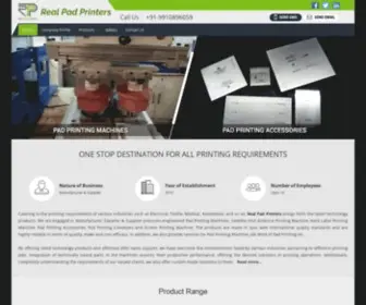 Realpadprinters.com(Pad Printer Machine manufacturers) Screenshot