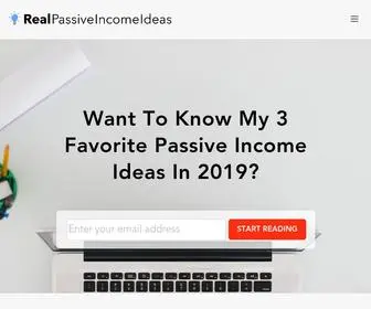 Realpassiveincomeideas.com(Most Popular Articles I've Created on Passive Income) Screenshot