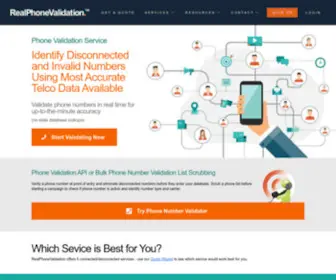 Realphonevalidation.com(Real Phone Validation) Screenshot