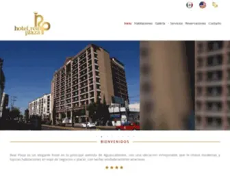 Realplazaags.com.mx(Hotel Real Plaza) Screenshot