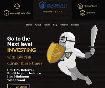 Realprofit.io(Homepage RealProfit) Screenshot