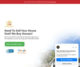 Realpropertysolvers.com(Sell Your House As) Screenshot