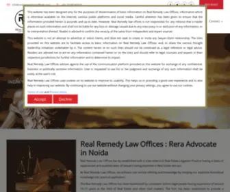 Realremedylawoffices.com(Best RERA Lawyers in Noida) Screenshot