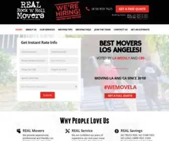 Realrocknroll.com(Best Los Angeles Moving Company) Screenshot