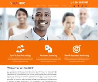 Realrpo.com(Recruitment Process Outsourcing in India) Screenshot