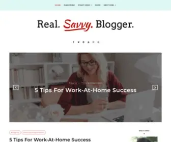 Realsavvyblogger.com(Real) Screenshot