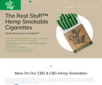 Realstuffsmokables.com(Smokable Hemp Cigarettes) Screenshot