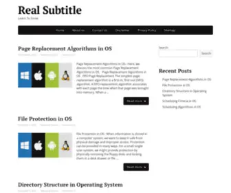 Realsubtitle.org(Learn To Grow) Screenshot