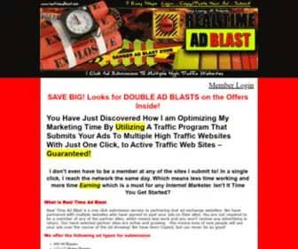 Realtimeadblast.com(Kenny Lessing Persents Real Time Ad Blast) Screenshot