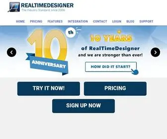 Realtimedesigner.com(The fully customizable online design interface) Screenshot