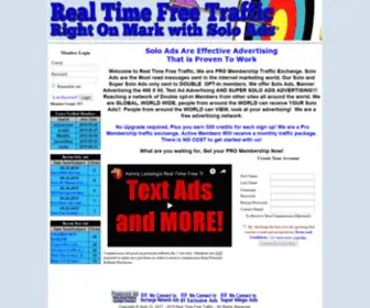 Realtimefreetraffic.com(Kenny Lessing Presents Real Time Free Traffic) Screenshot