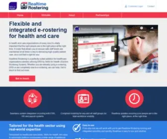 Realtimerostering.uk(Skills for health) Screenshot