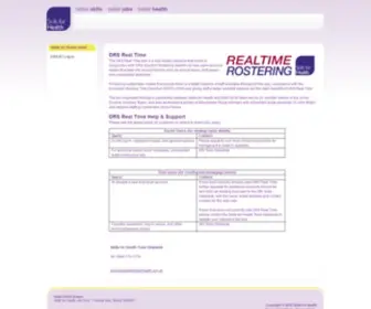 Realtimeusers.nhs.uk(Drs real time) Screenshot