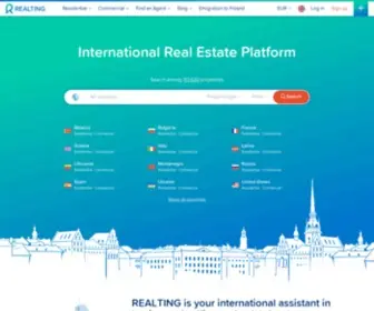 Realting.com(International Real Estate Platform) Screenshot