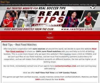 Realtips.club(Gnuine Real Tips Fixed Matches) Screenshot