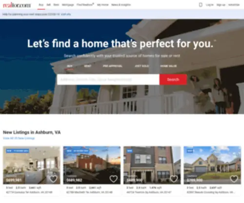 Realtor.com(Real estate listings) Screenshot