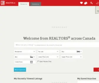 Realtors.ca(Find your next residential or commercial property with Canada's largest real estate website) Screenshot