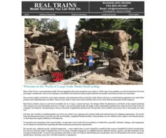 Realtrains.com(Home Page Large) Screenshot