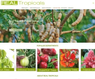 Realtropicals.com(Beautiful tropicals delivered) Screenshot