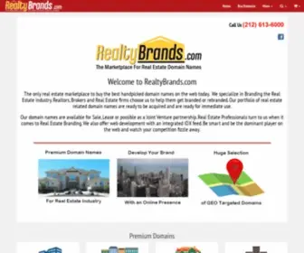 Realtybrands.com(Real Estate Domain Name Marketplace) Screenshot