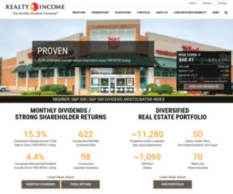 Realtyincome.com(Realty Income) Screenshot