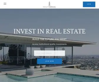 Realtymogul.com(Real Estate Crowdfunding & Investing) Screenshot