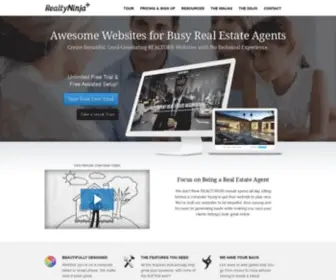 Realtyninja.com(Build Beautiful Real Estate Agent Websites) Screenshot