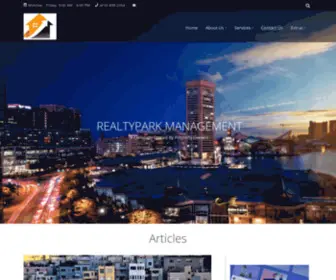 Realtyparkmd.com(REALTYPARK MANAGEMENT) Screenshot