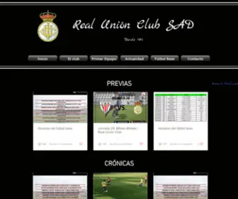 Realunionclub.com(Real Unión Club) Screenshot